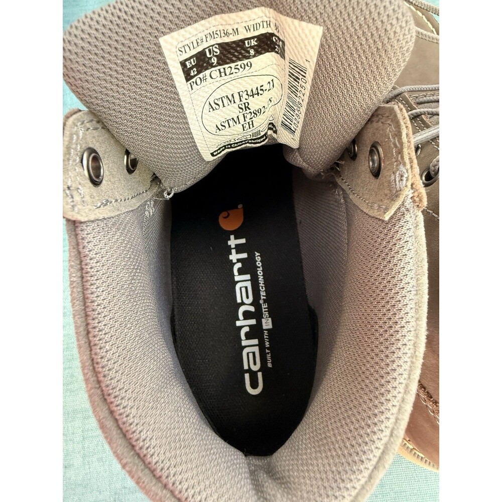 Carhartt Men's Millbrook 5" Soft Toe Wedge Boot Men’s 9  FM5136-M Gray - Picture 5 of 14